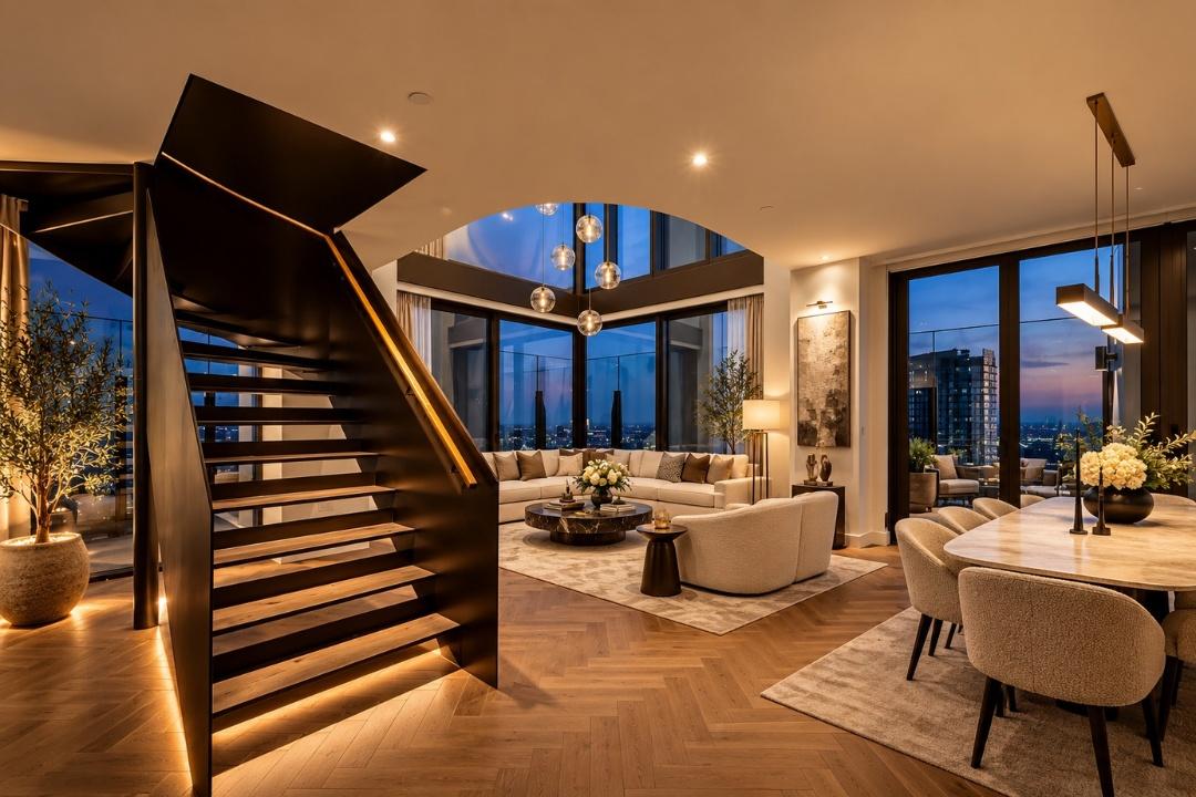 Open-plan Living - This is a virtually staged image intended to help buyers visualise the room’s potential.