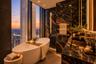 Bathroom with a View- This is a virtually staged image intended to help buyers visualise the room’s potential.