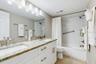 2ND BATHROOM HAS BEEN COMPLETELY REMODELED AND FEATURES A FULL TUB.