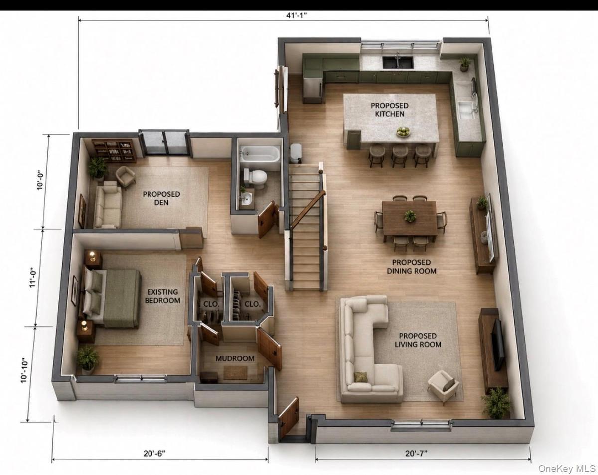 Rendering of First Floor