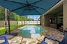 With no rear neighbors, the outdoor living area enjoys an added sense of privacy that’s hard to replicate.