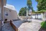 Upper Patio with sizeable Shed in Back ground