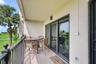 Balcony off the living area and MB