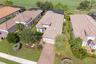 Aerial of the location and neighboring homes