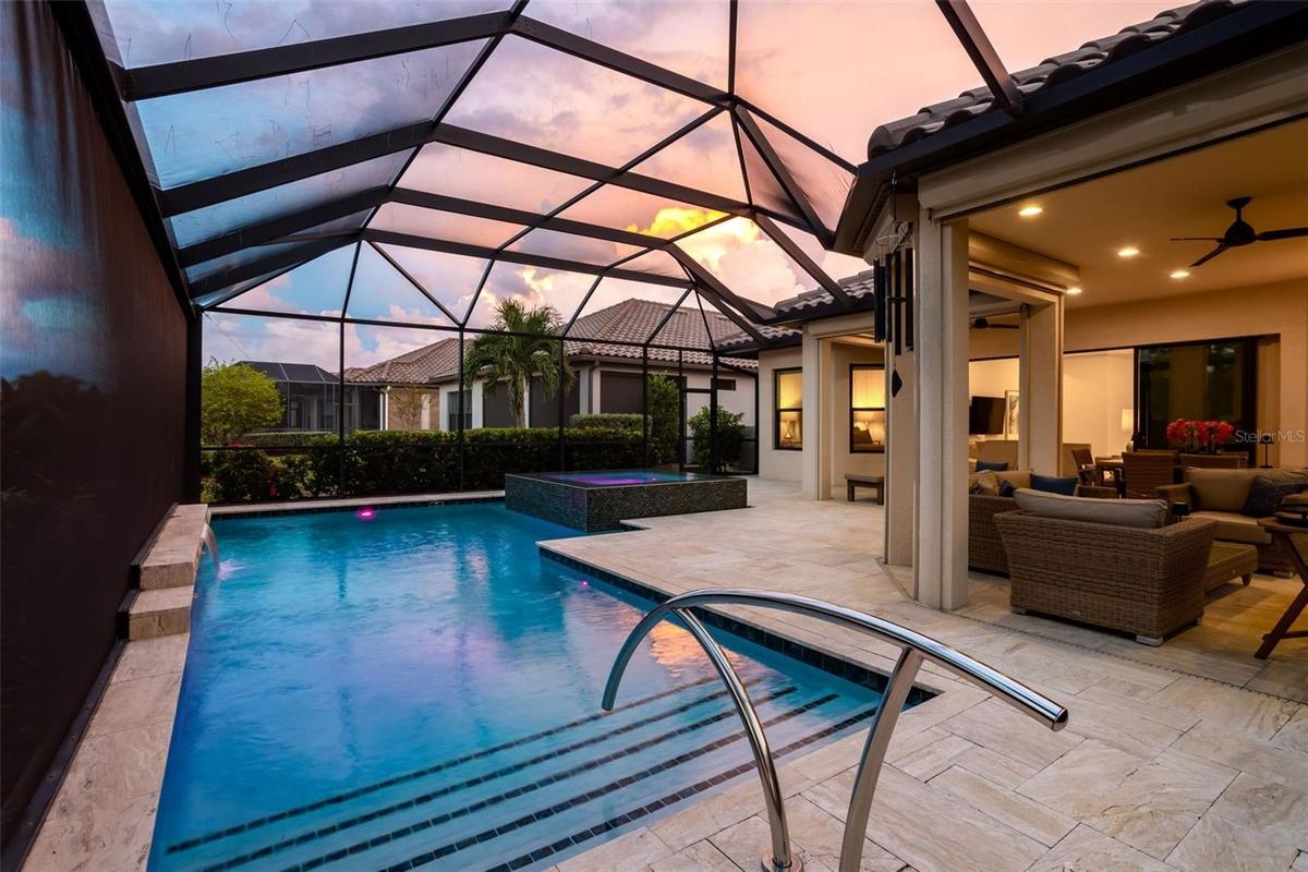 Pool offers gradual entry with steps