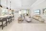 Ahead is the great room/kitchen area, the heart of the home