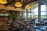 The main dining room which over looks the beautifiul vista of the 18th fairway.