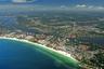 Aerial View of Polynesian Gardens & Siesta Key Beach