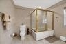 Upstairs grand spa bathroom