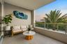 expansive private front balcony