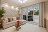 3rd bedroom/Den with pullout sofa and closet & drawers