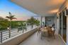expansive private front balcony