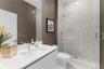 4th full bathroom on living area floor next to office