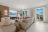 Living Room with ambient lighting in Blue