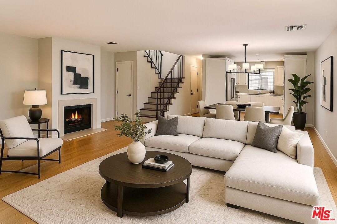 Staged Living room.