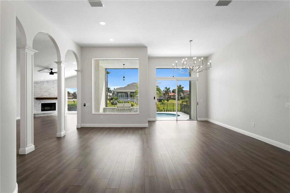 Large windows bring the beauty of Florida living indoors