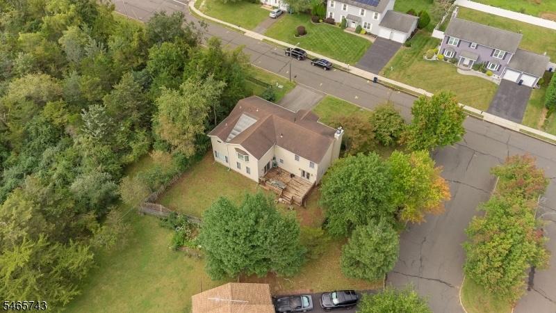 Drone of rear yard