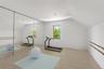 Walk up attic / unfinished space - virtually staged