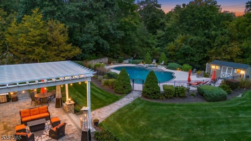 Pergola and Pool from above