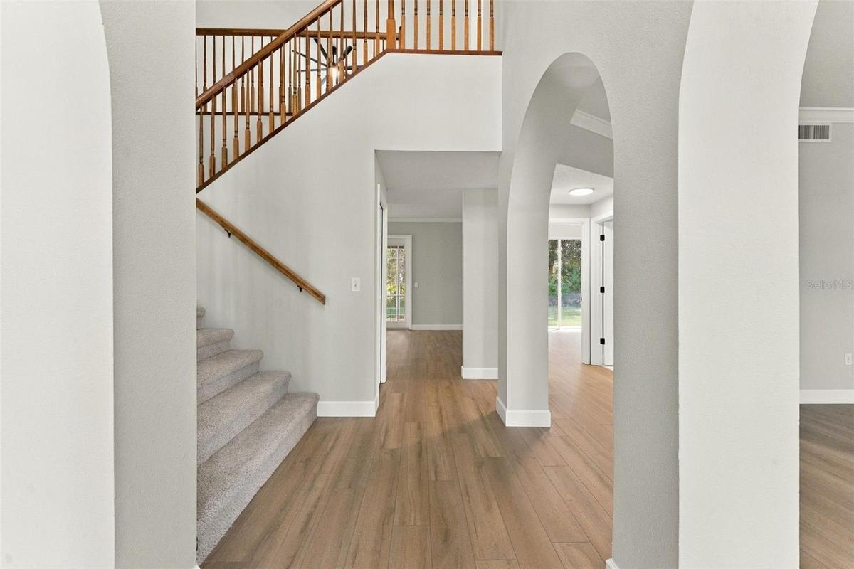 View upon entering front door