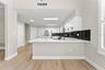 Bar seating in the kitchen