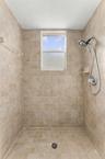 Large shower located in downstairs hall bathroom