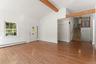 Living room with high ceilings