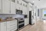White Shaker Cabinets top Cabinets with Glass Doors