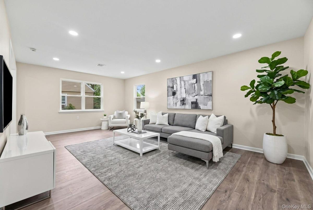 Living room staged
