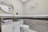 Half bath on lower level