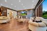 Living room with fireplace