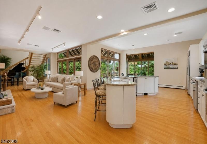 View to Family Rm and Kitchen