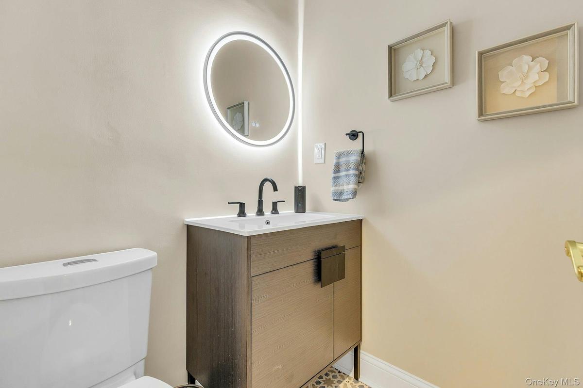 Powder Room on the first floor