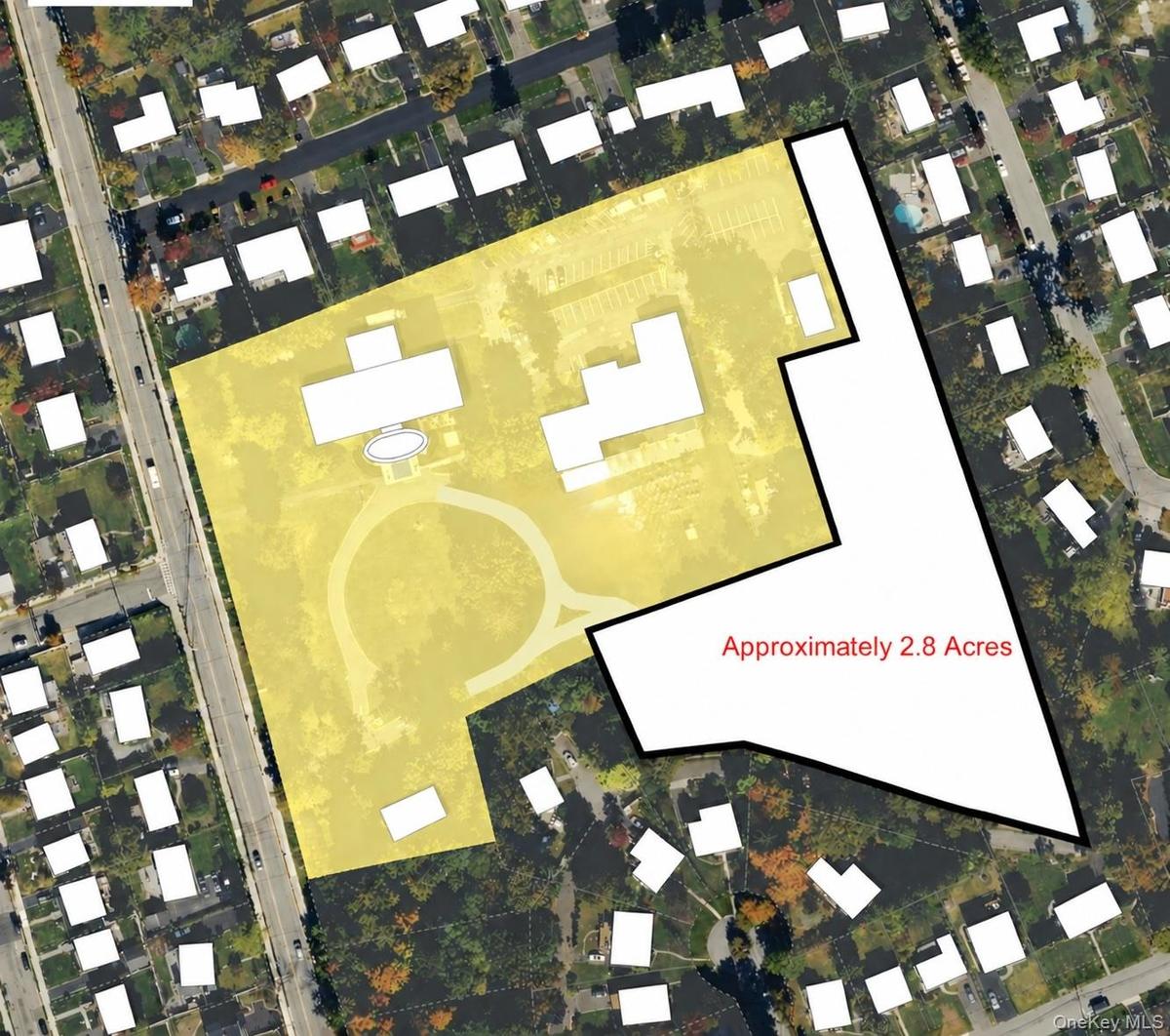 White Markings of Proposed Area for Sale