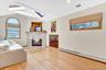 2nd floor den with fireplace