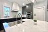 Walk-in pantry with swing door!