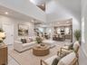 virtually staged living room