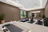 Virtually staged-exercise room or theater room