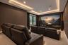 Virtually staged-exercise room or theater room