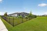Fenced-in back yard