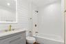 Bathroom three, inside bedroom three