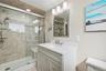 Updated bathroom with shower
