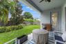 fully fenced tropical backyard