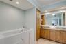 Walk-in spa tub in primary bath