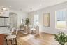 Natural light in kitchen and dining