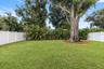 Large backyard