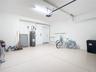 Garage has epoxy floor
