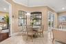 Breakfast nook off of the kitchen and family room