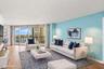 Living room, furniture virtual staging. Views are fabulous