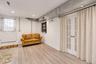 Virtually Edited Recreation Room with outside entrance.